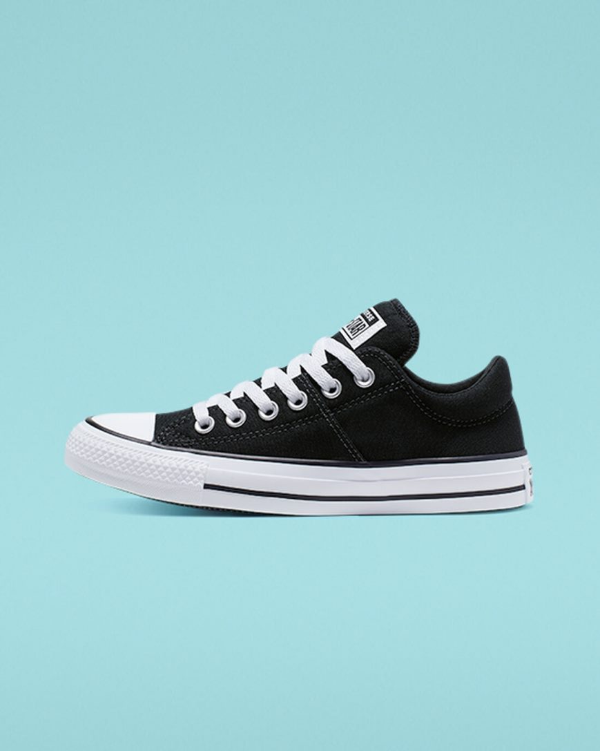 Zapatillas Bajas Converse Chuck Taylor All Star Madison Mujer Negras Blancas Negras | PE 0W4E78